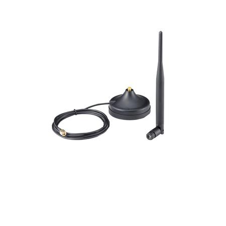 MOXA 2.4Ghz 5Dbi Omni-Direction Antenna, Rp-Sma(Male) Connector W/ 1.5M ANT-WSB-AHRM-05-1.5m
